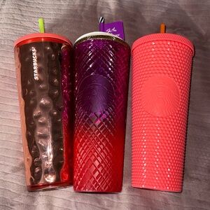 Starbucks Vibrant Tumbler Trio - Orange, Purple, Pink